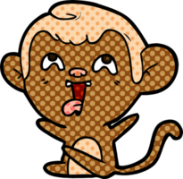 crazy cartoon monkey png