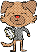 cartoon dog manager png