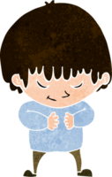 cartoon shy boy png