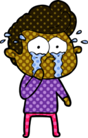 hombre llorando de dibujos animados png