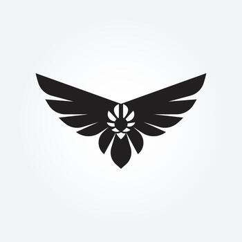 águila logo diseño, fénix vector emblema, pájaro halcón vector alas logo modelo