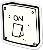 sticker of a cartoon light switch png