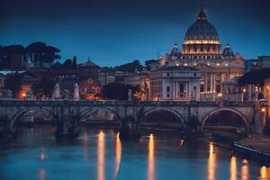 distante ver en el histórico Vaticano ciudad foto