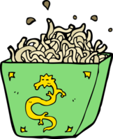 cartoon noodle box png