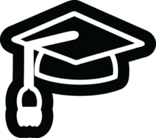 graduación gorra icono símbolo png