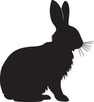 Bunny silhouette vector illustration white background