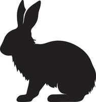 Bunny silhouette vector illustration white background