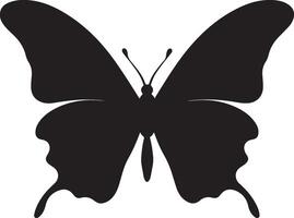 Butterfly Silhouette Vector Illustration White Background