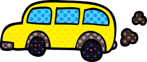 scuolabus di doodle del fumetto png