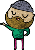 dessin animé, homme, à, barbe png