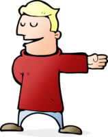 cartoon man gesturing direction png