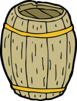 cartoon wooden barrel png