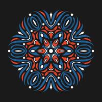 Mandala pattern art background free vector