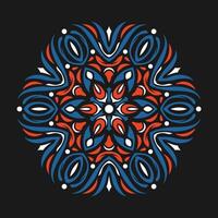 Mandala pattern art background free vector