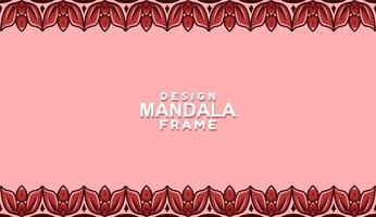 background with mandala frame Free Vector