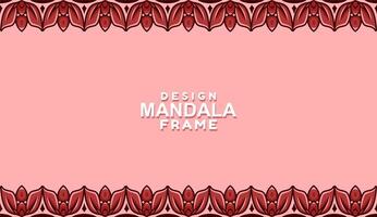 background with mandala frame Free Vector