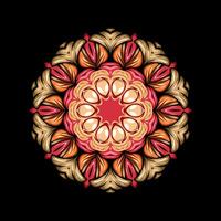 Mandala pattern art background free vector