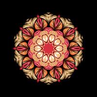 Mandala pattern art background free vector