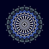 Mandala pattern art background free vector