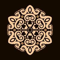 Mandala pattern art background free vector