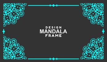 background with mandala frame Free Vector