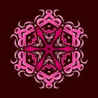 Mandala pattern art background free vector