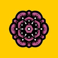 mandala modelo Arte antecedentes gratis vector