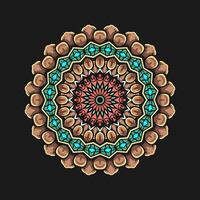 Mandala pattern art background free vector