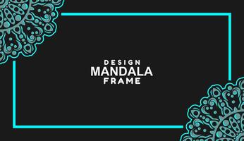 background with mandala frame Free Vector