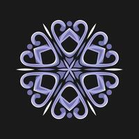 Mandala pattern art background free vector