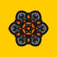 Mandala pattern art background free vector