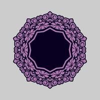 Mandala pattern art background free vector
