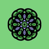 Mandala pattern art background free vector