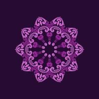 Mandala pattern art background free vector