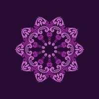 Mandala pattern art background free vector