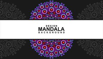 background with mandala frame Free Vector