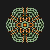 Mandala pattern art background free vector