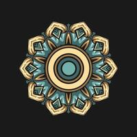 Mandala pattern art background free vector