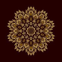 Mandala pattern art background free vector