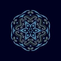 Mandala pattern art background free vector