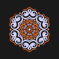 Mandala pattern art background free vector