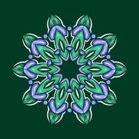 Mandala pattern art background free vector