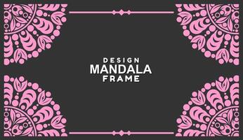 background with mandala frame Free Vector