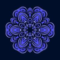 Mandala pattern art background free vector