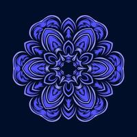 Mandala pattern art background free vector