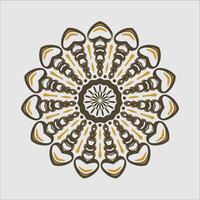 Mandala pattern art background free vector