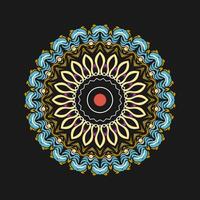 Mandala pattern art background free vector