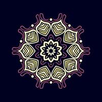 Mandala pattern art background free vector