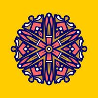 Mandala pattern art background free vector