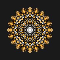 Mandala pattern art background free vector